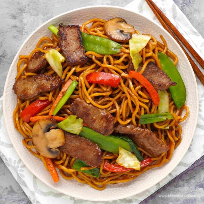 Beef lo mein sauce recipe