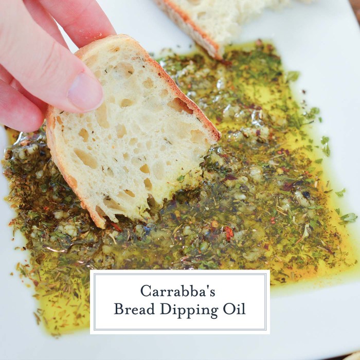 Carrabba's olive oil dipping sauce recipe