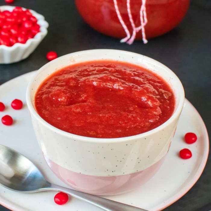 Apple strawberry sauce recipe