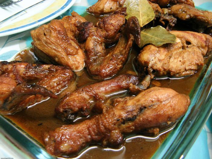 Adobo chicken filipino manok adobong cuisine