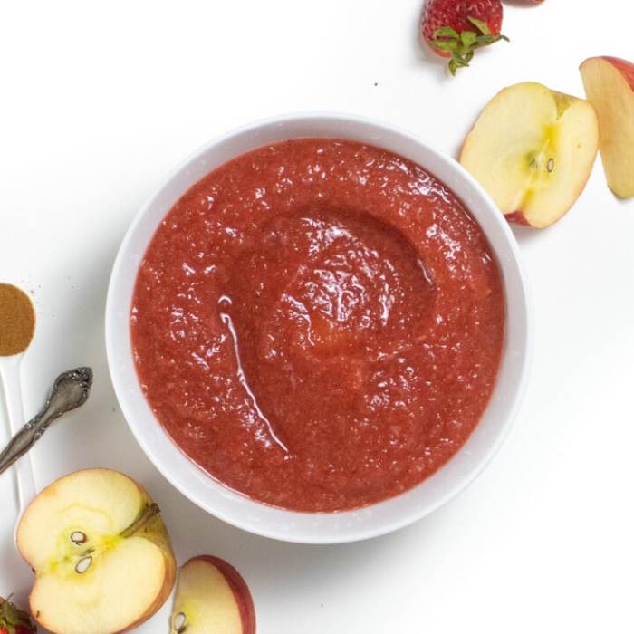 Apple strawberry sauce recipe